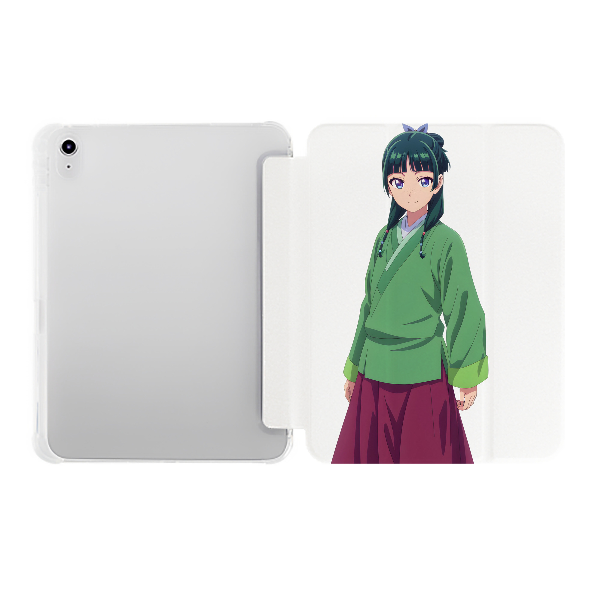 （画像用） 薬屋のひとりごと The Apothecary Diaries IPad ケース ペン収納付き 三つ折りスタンド PUレザー×シリコン 対応機種9.5/10.5/10.9インチ